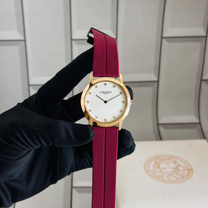 Exotic Gold color with Red Silicone for Womens